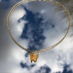 Gold Butterfly Necklace